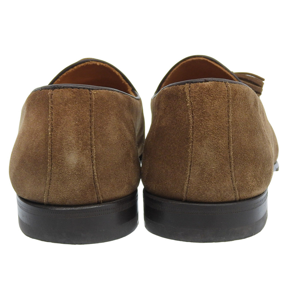 BERWICK バーウィック 美品 スエード タッセルローファー シューズ レディース ライトブラウン 39 FLSGLB 4951 シューズ 39