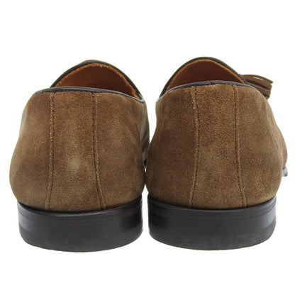 BERWICK バーウィック 美品 スエード タッセルローファー シューズ レディース ライトブラウン 39 FLSGLB 4951 シューズ 39