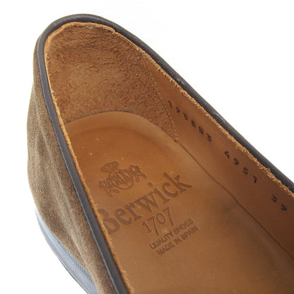 BERWICK バーウィック 美品 スエード タッセルローファー シューズ レディース ライトブラウン 39 FLSGLB 4951 シューズ 39
