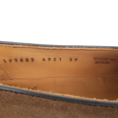 BERWICK バーウィック 美品 スエード タッセルローファー シューズ レディース ライトブラウン 39 FLSGLB 4951 シューズ 39