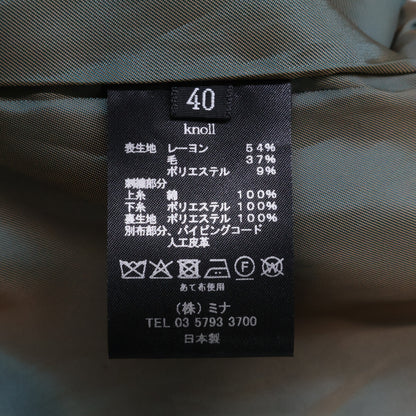 mina perhonen Mina Perhonen [Excellent Condition/25-26AW] ada6812 knoll Knoll Herringbone Collarless Coat