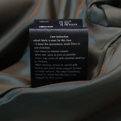 mina perhonen 皆川明 【美品/25-26AW】ada6812 knoll 诺尔 人字纹无领大衣 40