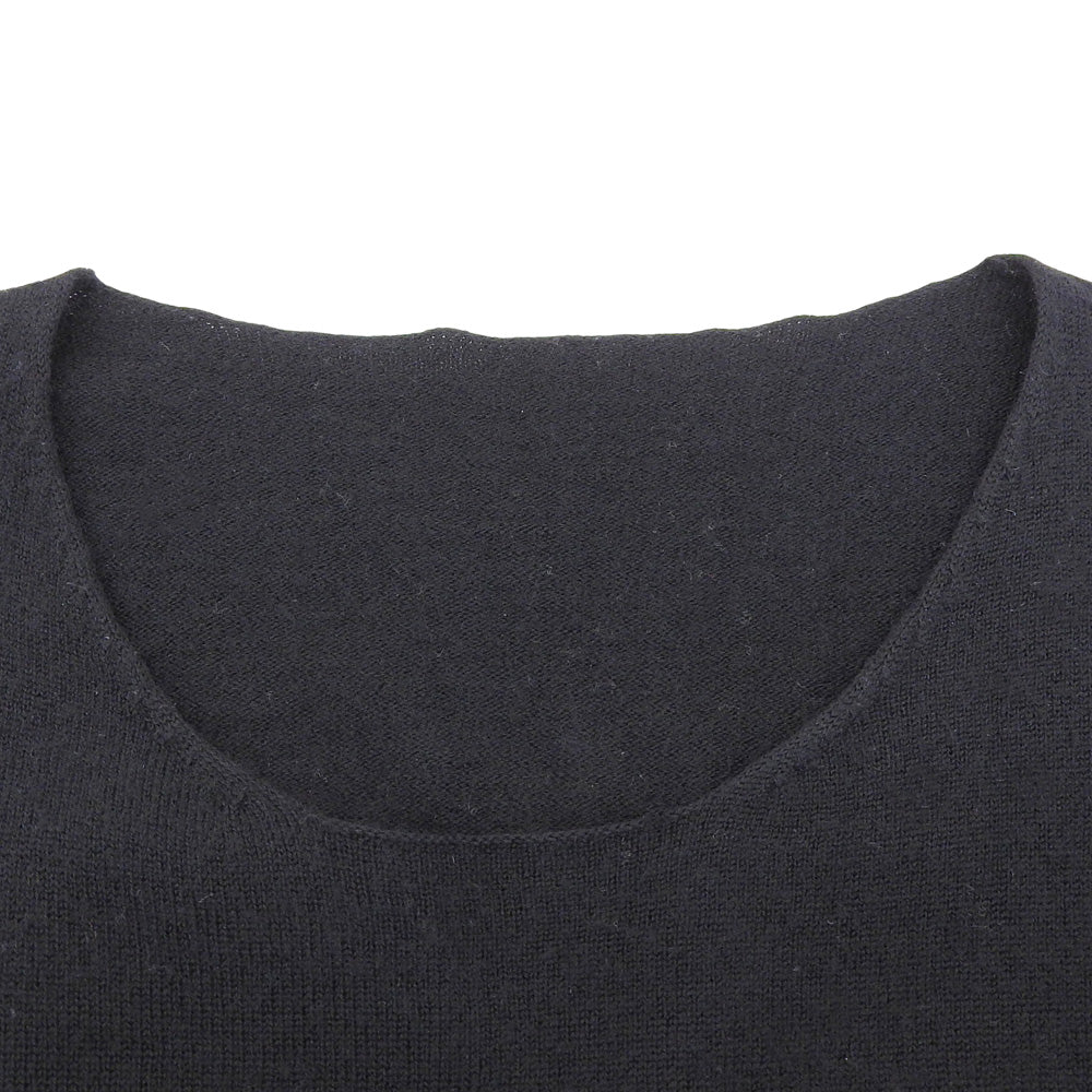 Asymmetrical Long Sleeve Pullover Knit Top Men's Black 2