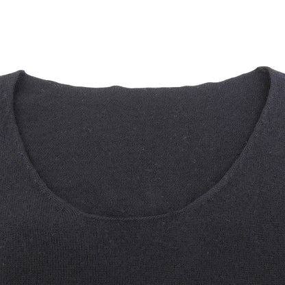 Asymmetrical Long Sleeve Pullover Knit Top Men's Black 2