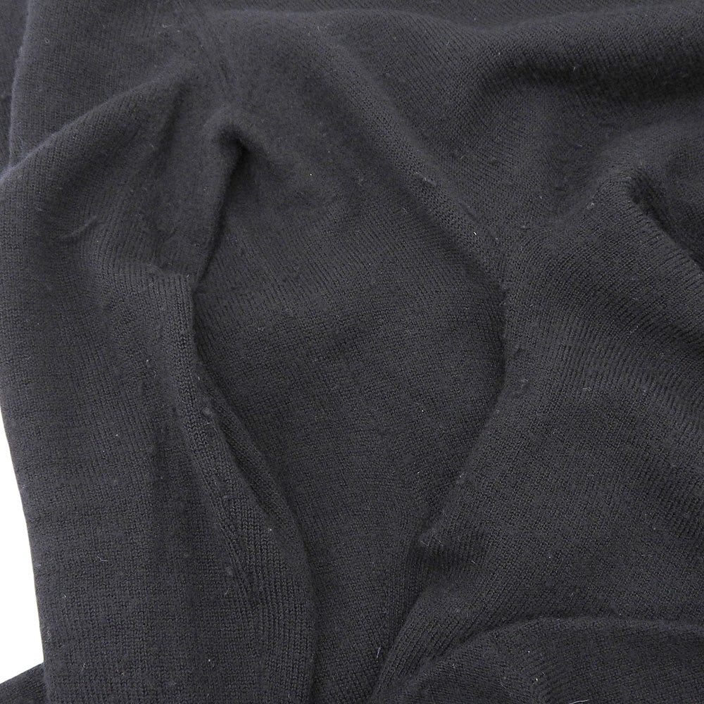 Asymmetrical Long Sleeve Pullover Knit Top Men's Black 2