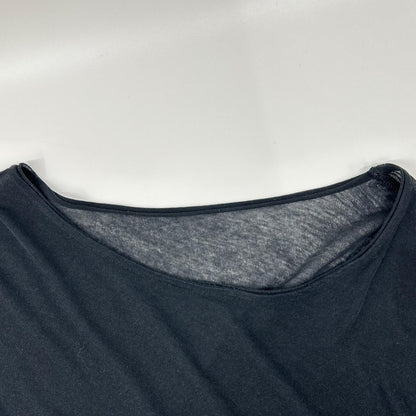 YOHJI YAMAMOTO +NOIR ヨウジヤマモトプリュスノアール NO-T04-070 ブラック 薄手 ロングスリーブ シャツ トップス