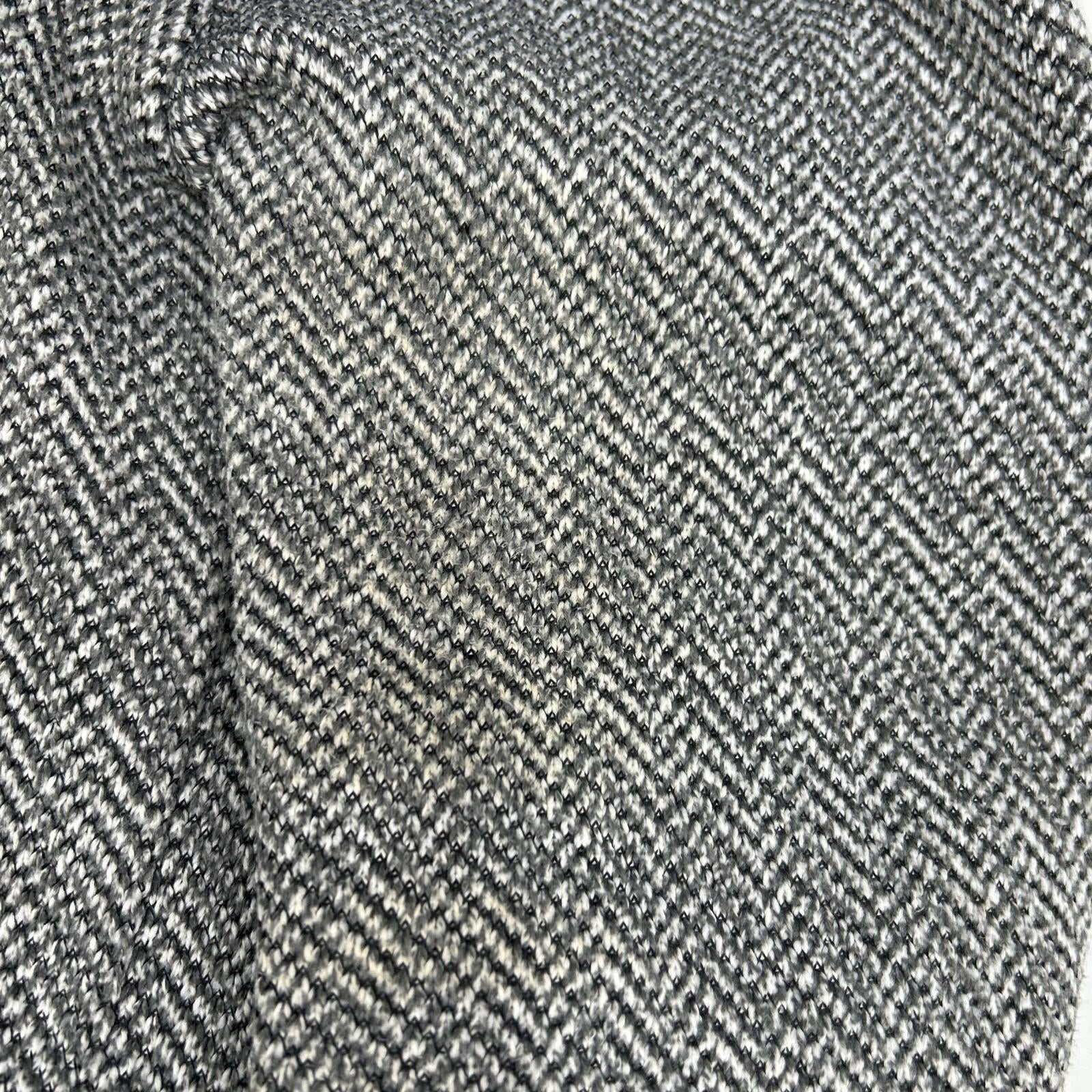 BURBERRY BLACK LABEL Grey Cotton Herringbone 2B Single Jacket Jacket M