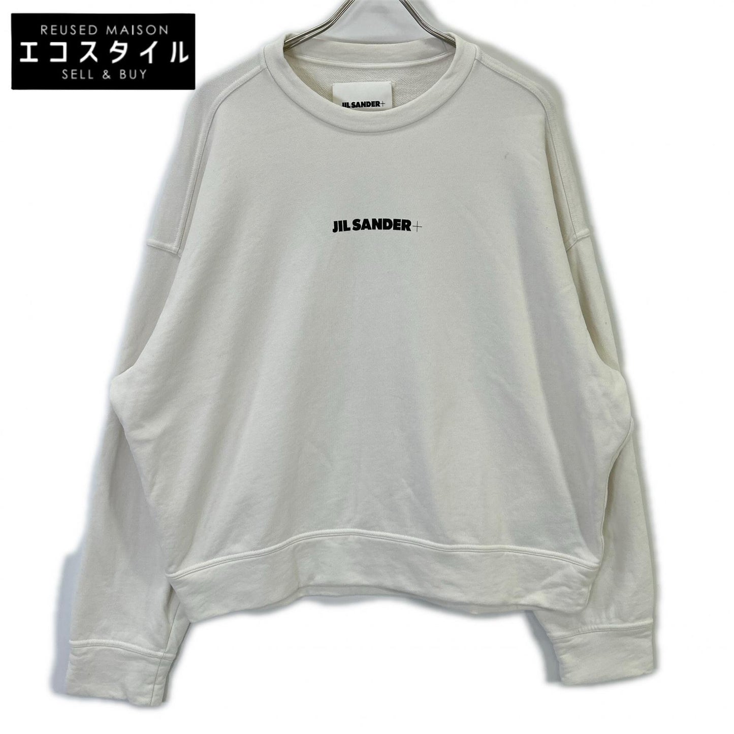 JIL SANDER+ ジルサンダープラス J47GU0001 ロゴプリント スウェットプルオーバー トップス