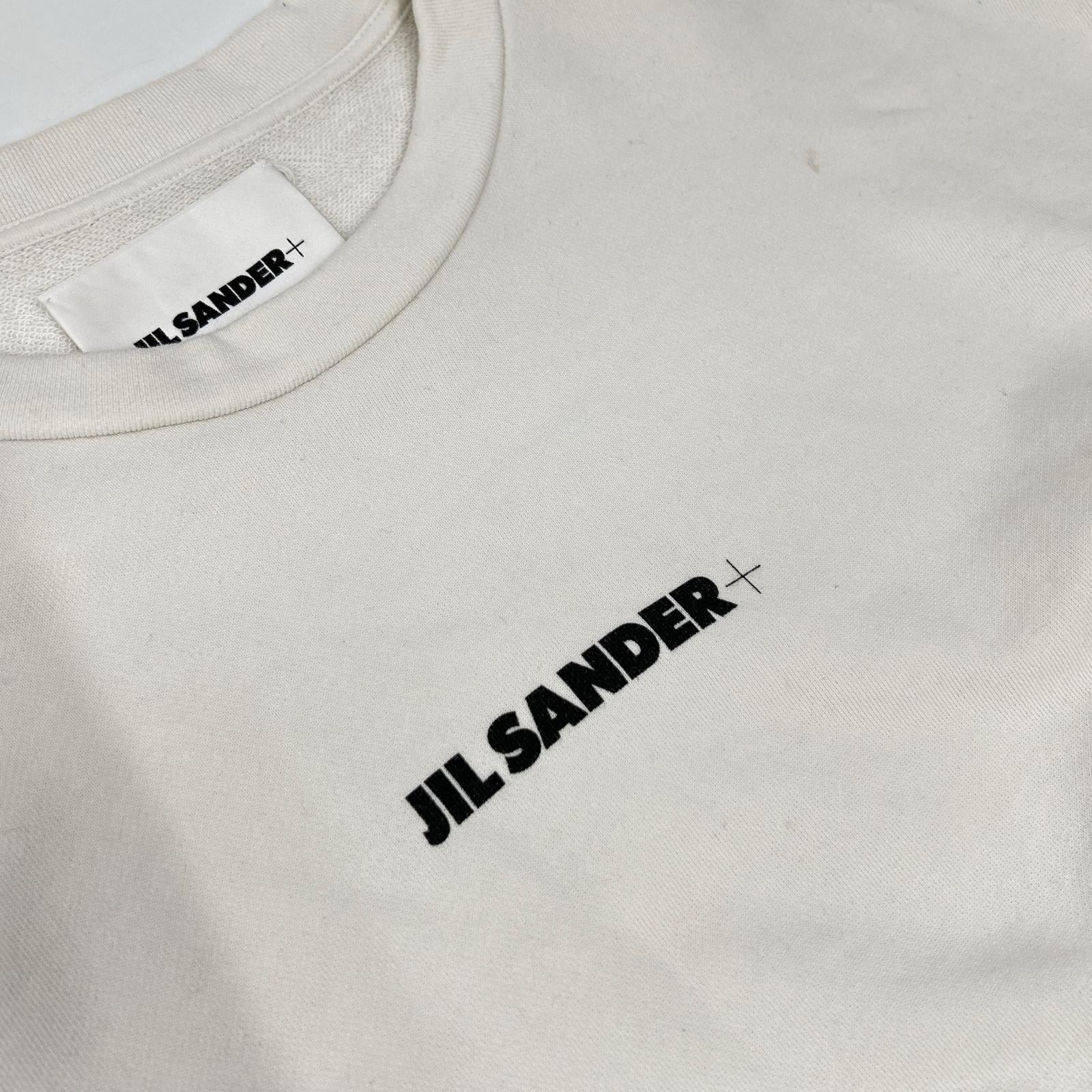 JIL SANDER+ ジルサンダープラス J47GU0001 ロゴプリント スウェットプルオーバー トップス