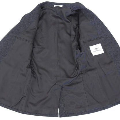 CalvinKlein カルバンクライン ウール ヘリンボーン 2B シングル ジャケットパンツ セットアップ スーツ メンズ グレー 36 30 スーツ セットアップ