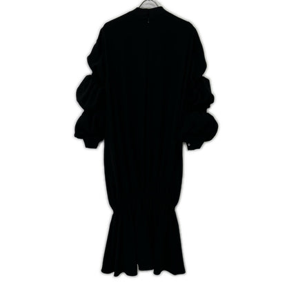ENFOLD ENFOLD 300ES233-0150 黑色 双层缎面 Tail Hem DRS 连衣裙
