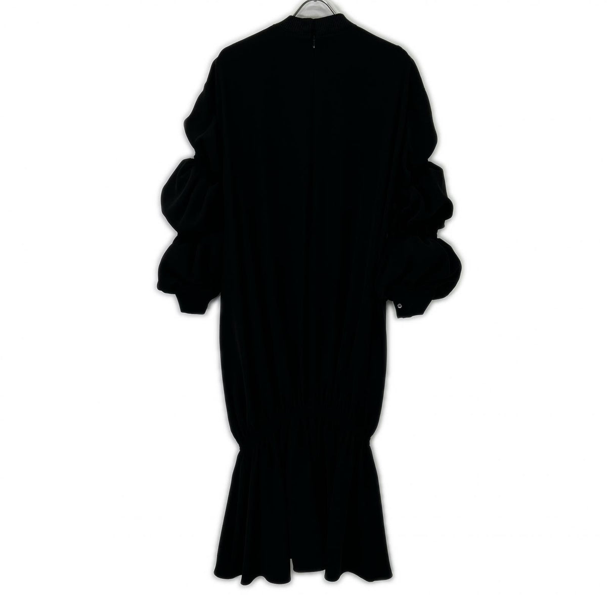ENFOLD ENFOLD 300ES233-0150 黑色 双层缎面 Tail Hem DRS 连衣裙