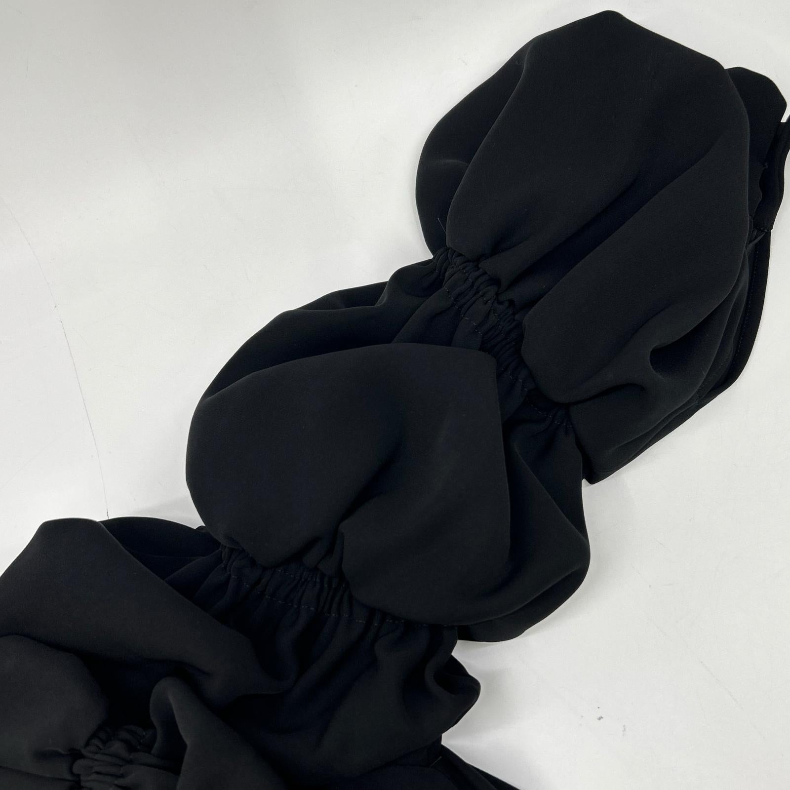 ENFOLD ENFOLD 300ES233-0150 黑色 双层缎面 Tail Hem DRS 连衣裙