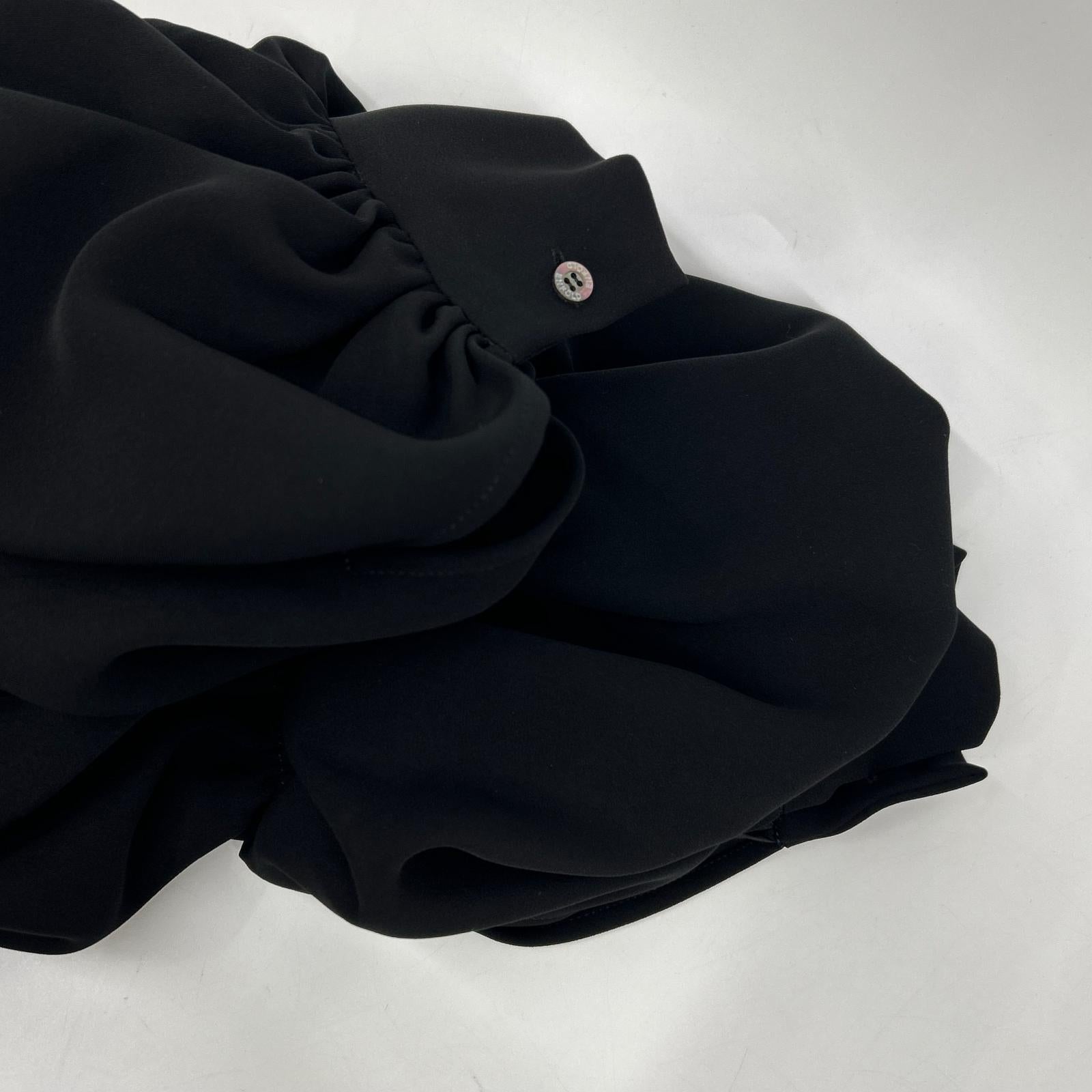 ENFOLD ENFOLD 300ES233-0150 黑色 双层缎面 Tail Hem DRS 连衣裙