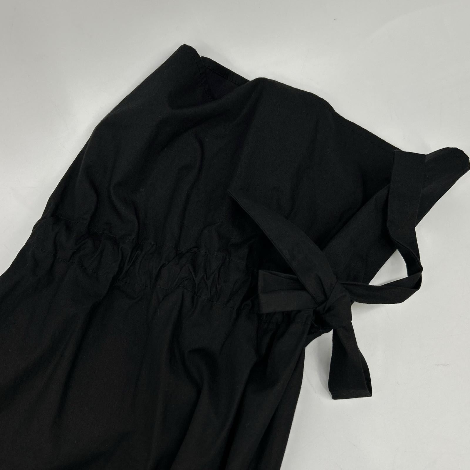 ENFOLD 300ES930-1830 Black Cotton x Silk Typewriter Circus Tunic Long Jacket