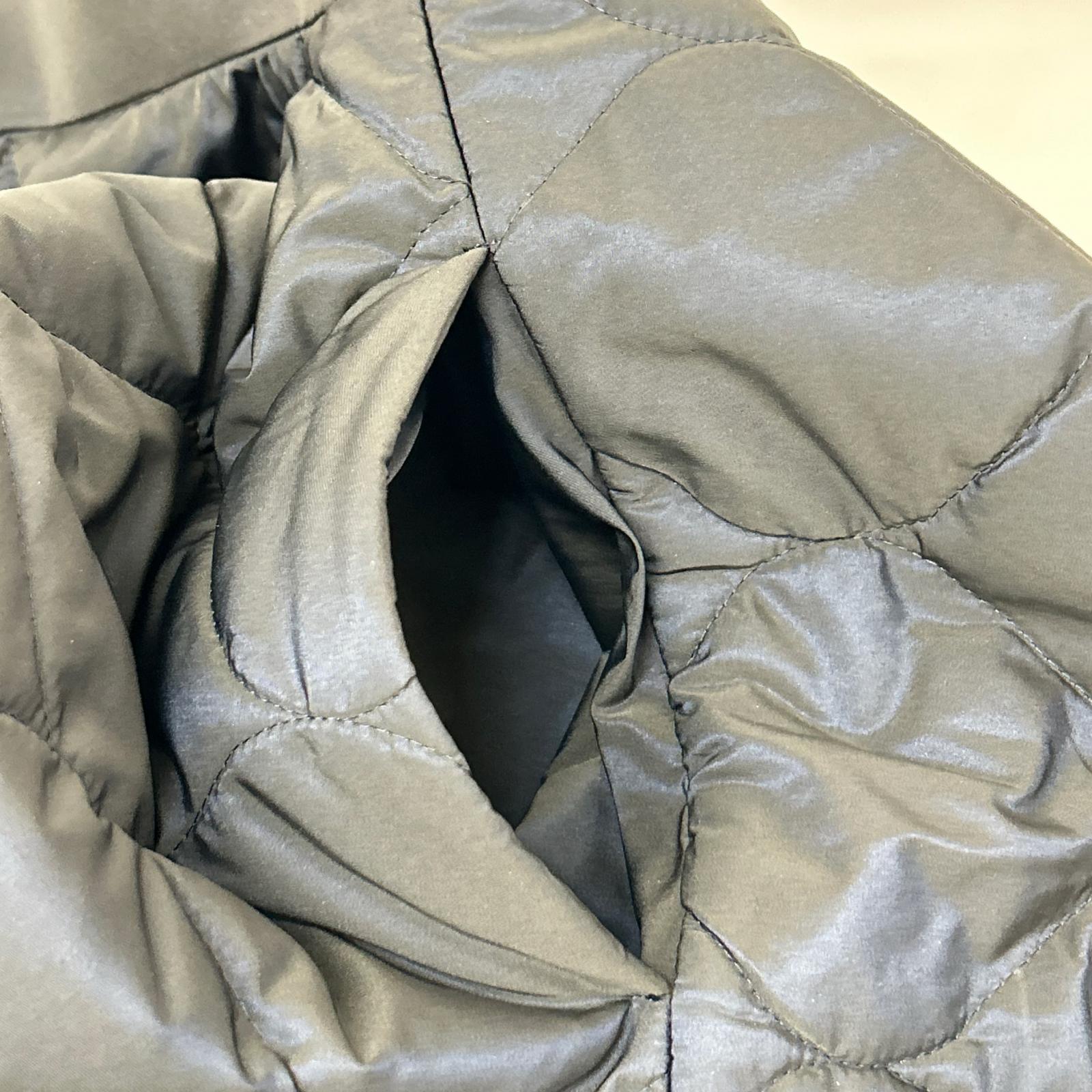 ENFOLD 半身裙 300AA131-2790 海军蓝 涤纶 不规则下摆 绗缝喇叭裙