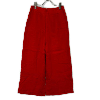 ENFOLD 300BS431-3980 Orange Linen Wide Long Pants Bottoms 38