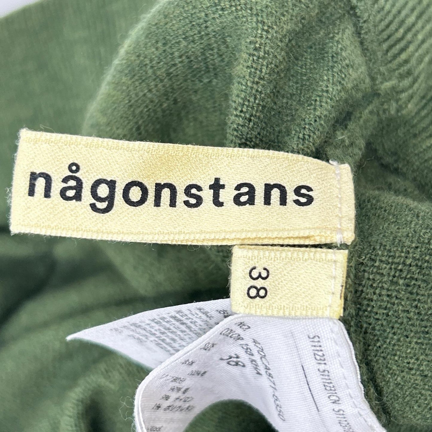 nagonstans ナゴンスタンス 470CA871-6350 グリーン ウール×ナイロン バルーンニットスカート スカート