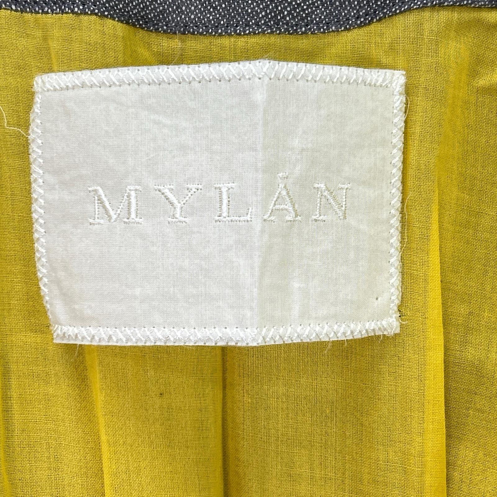 MYLAN マイラン MY21SS-OP021 ストーン/グレー パガニーニ社製リネン Box Pleated Dress/ボックスプリーツドレスワンピース ワンピース
