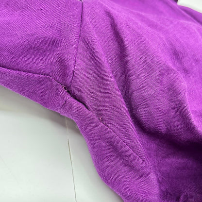 MYLAN MYLAN MY19SS-OP029 Purple Paganini Linen Belted Ruffle Dress