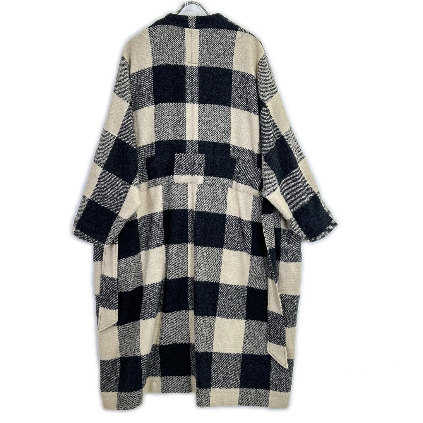 Honnete オネット 23AW HO-23AW CO19/CH ベージュ×グレー ループツイードチェック Dolman Gown Coat/ドルマンガウンコート コート