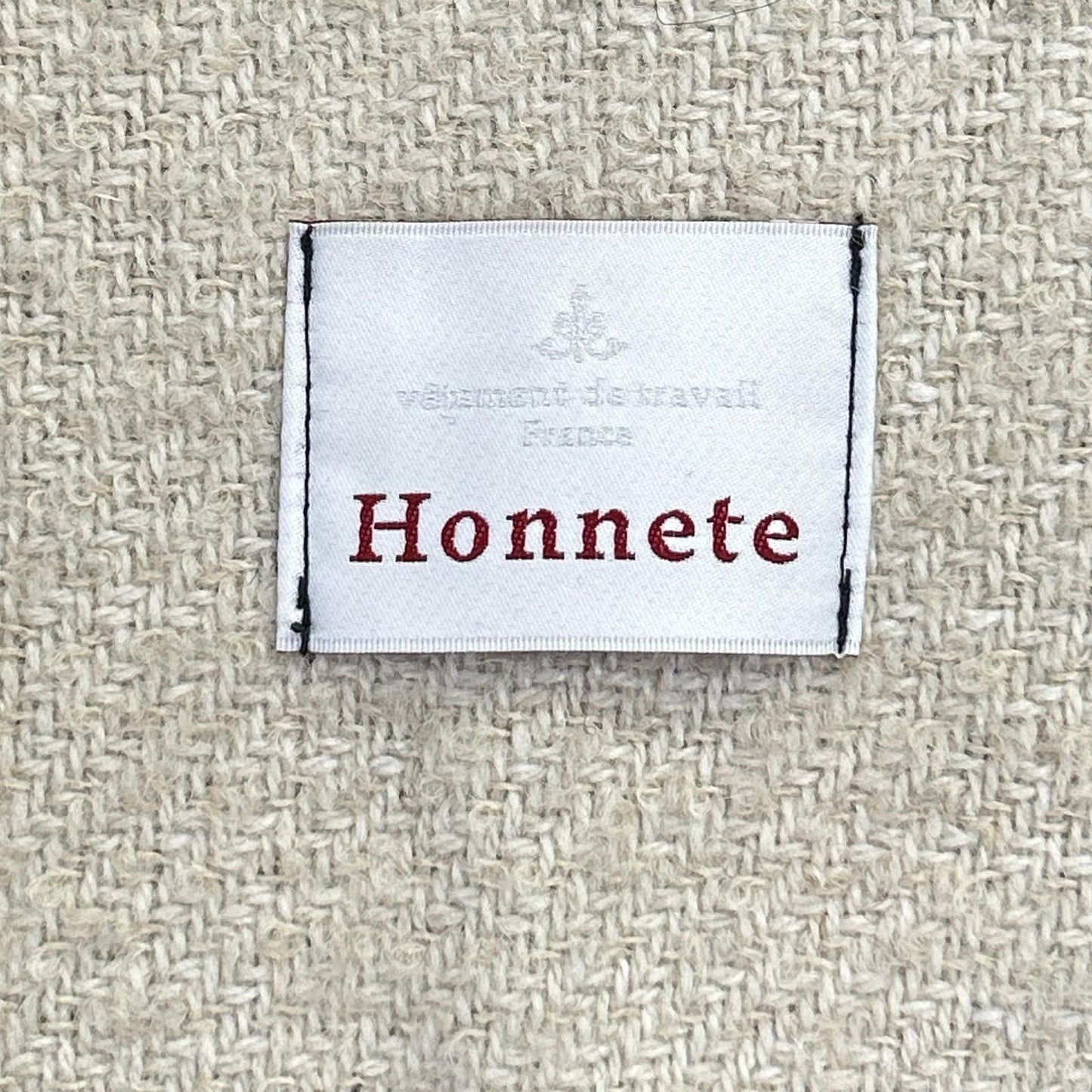Honnete オネット 23AW HO-23AW CO19/CH ベージュ×グレー ループツイードチェック Dolman Gown Coat/ドルマンガウンコート コート