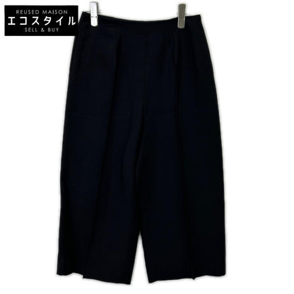 VALENTINO ヴァレンティノ P50201826-0001 ブラック ウール×シルク センタープレス アンクルワイドパンツ ボトムス