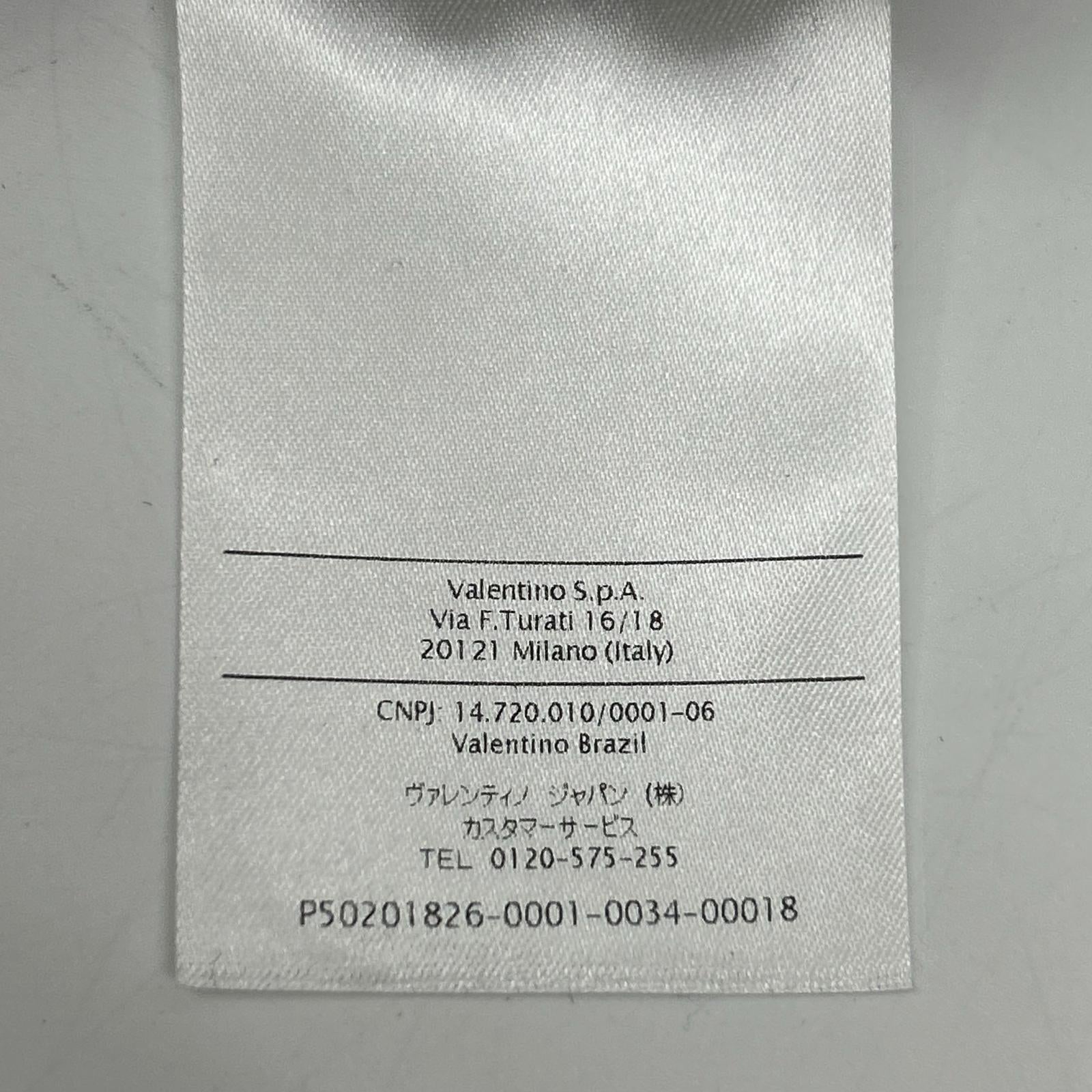 VALENTINO ヴァレンティノ P50201826-0001 ブラック ウール×シルク センタープレス アンクルワイドパンツ ボトムス