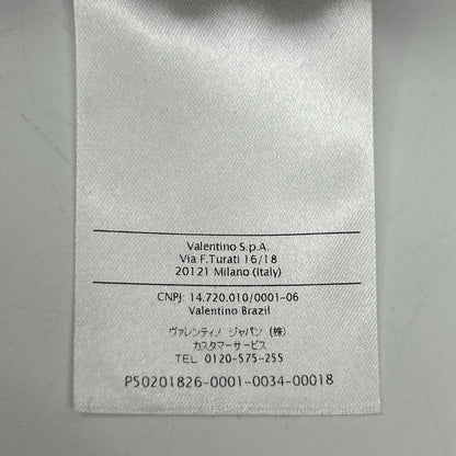 VALENTINO ヴァレンティノ P50201826-0001 ブラック ウール×シルク センタープレス アンクルワイドパンツ ボトムス