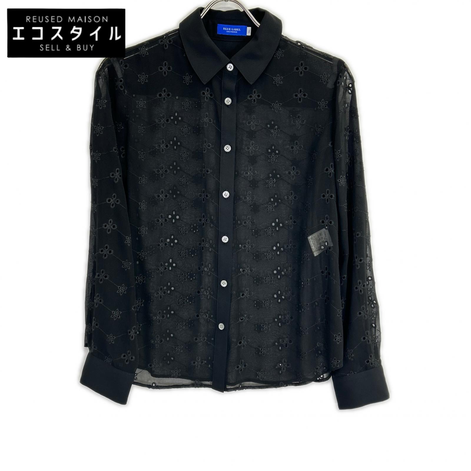2024 Sheer Design Embroidered Chiffon Blouse Top 36 Women's
