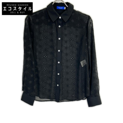 2024 Sheer Design Embroidered Chiffon Blouse Top 36 Women's