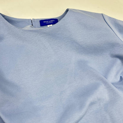 BLUE LABEL CRESTBRIDGE 2024 Light Blue Cotton Blend Crestbridge Check Compact Light Ponti Dress