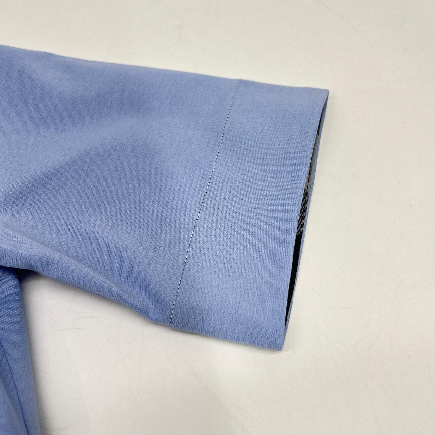 BLUE LABEL CRESTBRIDGE 2024 Light Blue Cotton Blend Crestbridge Check Compact Light Ponti Dress