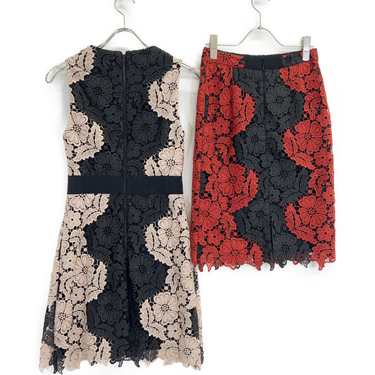 alice+olivia アリスオリビア フラワーカットワーク ノースリーブワンピース/スカート 計2点 ワンピース