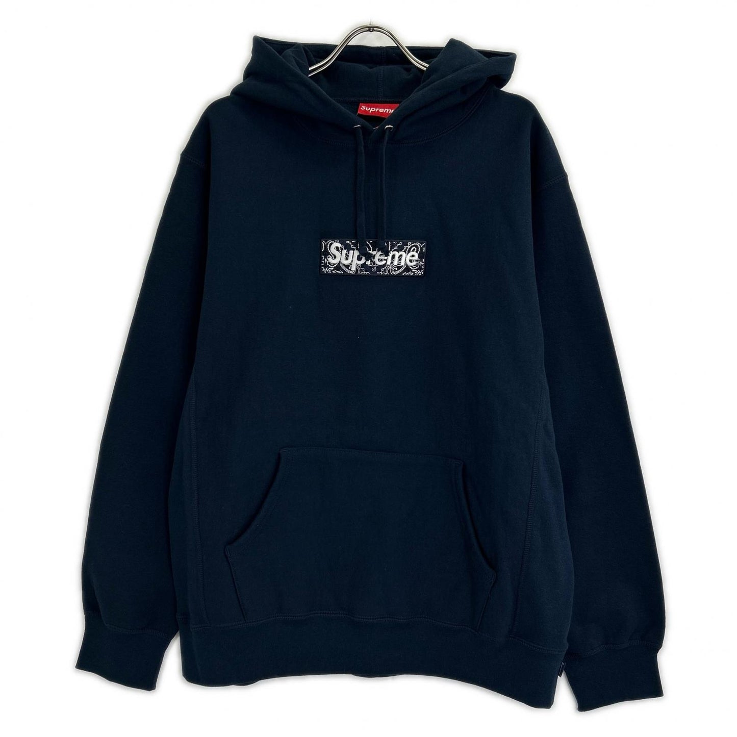 Supreme シュプリーム 新品未使用 19AW ネイビー Bandana Box Logo Hooded バンダナボックスロゴパーカー トップス