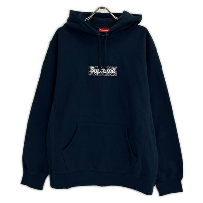 Supreme シュプリーム 新品未使用 19AW ネイビー Bandana Box Logo Hooded バンダナボックスロゴパーカー トップス