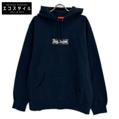 Supreme シュプリーム 新品未使用 19AW ネイビー Bandana Box Logo Hooded バンダナボックスロゴパーカー トップス