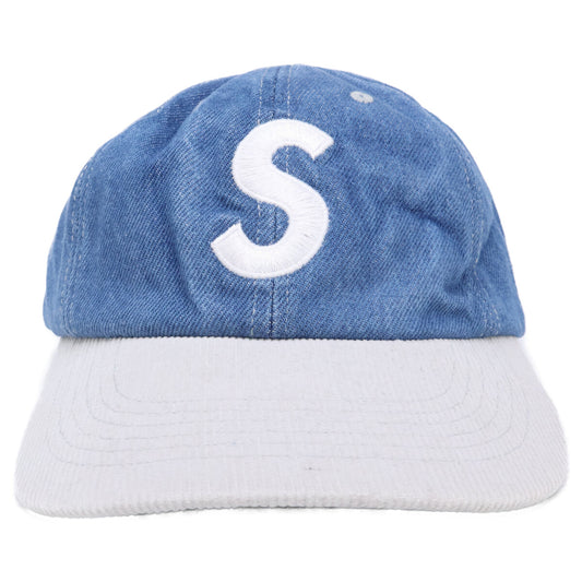 Supreme シュプリーム 【美品】SS24 2-Tone S Logo 6-Panel Washed Denim 2トーン Sロゴ 6パネルキャップ 帽子