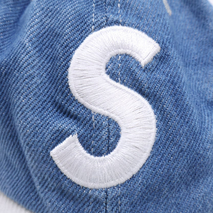 Supreme シュプリーム 【美品】SS24 2-Tone S Logo 6-Panel Washed Denim 2トーン Sロゴ 6パネルキャップ 帽子