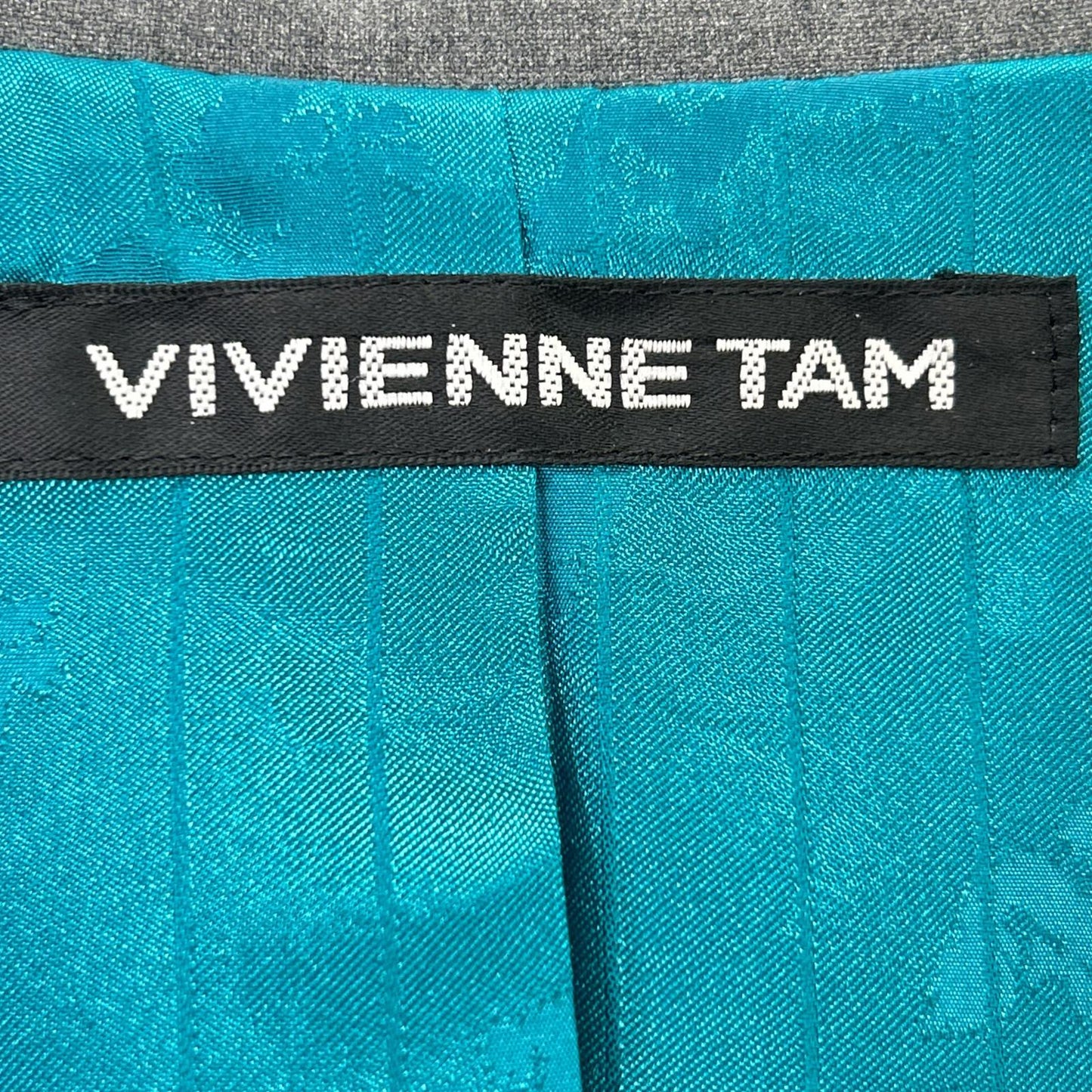 VIVIENNE TAM 15275956 Gray Rayon Blend TROPICAL 2WAY SUITING JACKET/Double-Breasted Tailored Jacket Bottoms