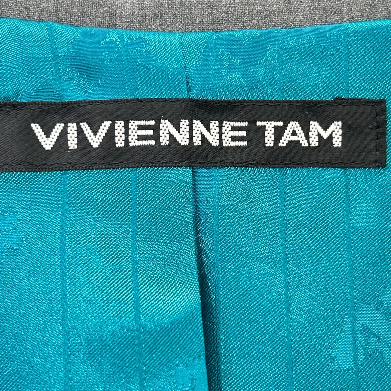VIVIENNE TAM 15275956 Gray Rayon Blend TROPICAL 2WAY SUITING JACKET/Double-Breasted Tailored Jacket Bottoms
