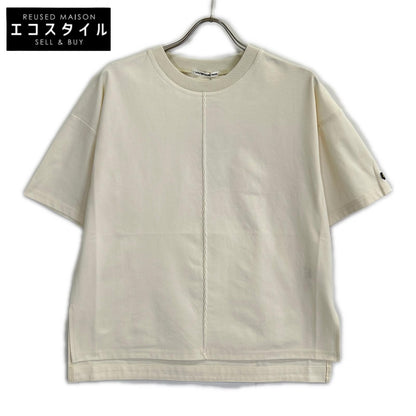 VIVIENNE TAM ヴィヴィアンタム 15275764 ホワイト ポリウレタン フロントステッチ ショートスリーブプルオーバー トップス