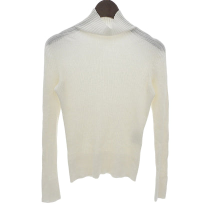 美品 18针美利奴羊毛 高领套头针织衫 上衣 女士 米白色 25AW 10252816220 上衣 36 女士