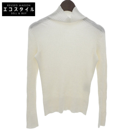 ANAYI アナイ 美品 18ゲージメリノウール ハイネック ニットプルオーバー トップス レディース オフホワイト 25AW 10252816220 トップス