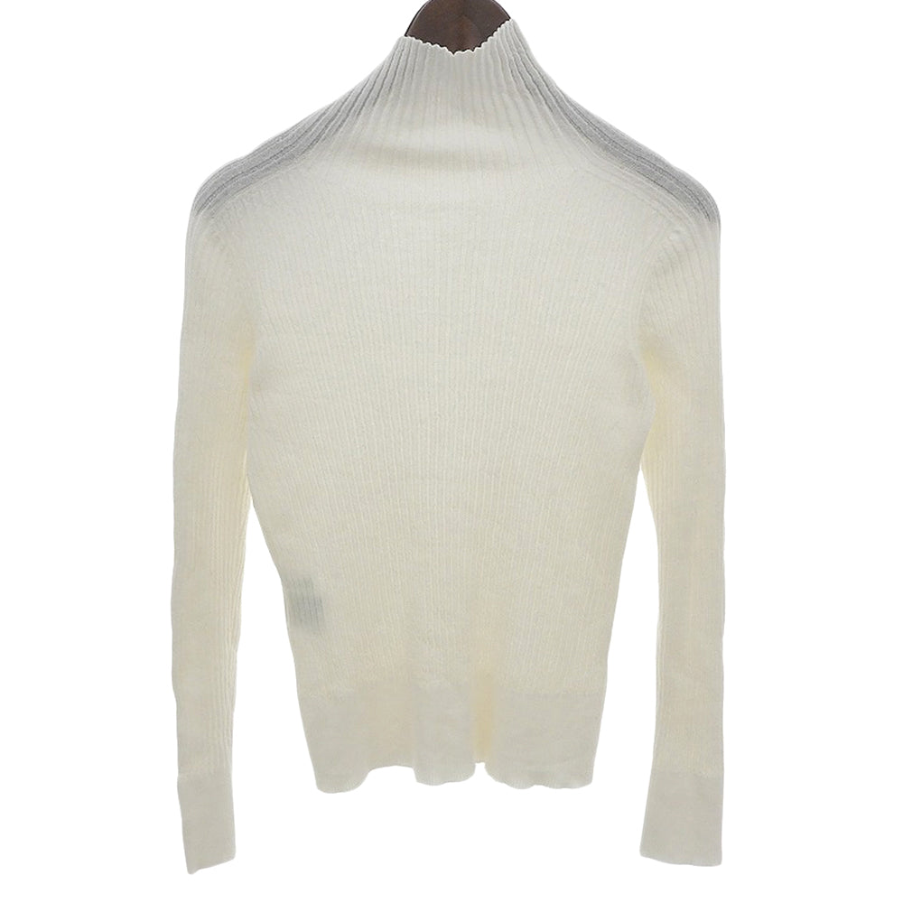 美品 18针美利奴羊毛 高领套头针织衫 上衣 女士 米白色 25AW 10252816220 上衣 36 女士
