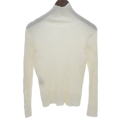 美品 18针美利奴羊毛 高领套头针织衫 上衣 女士 米白色 25AW 10252816220 上衣 36 女士