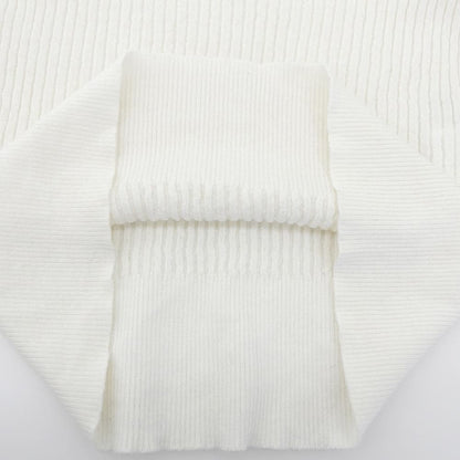 美品 18针美利奴羊毛 高领套头针织衫 上衣 女士 米白色 25AW 10252816220 上衣 36 女士