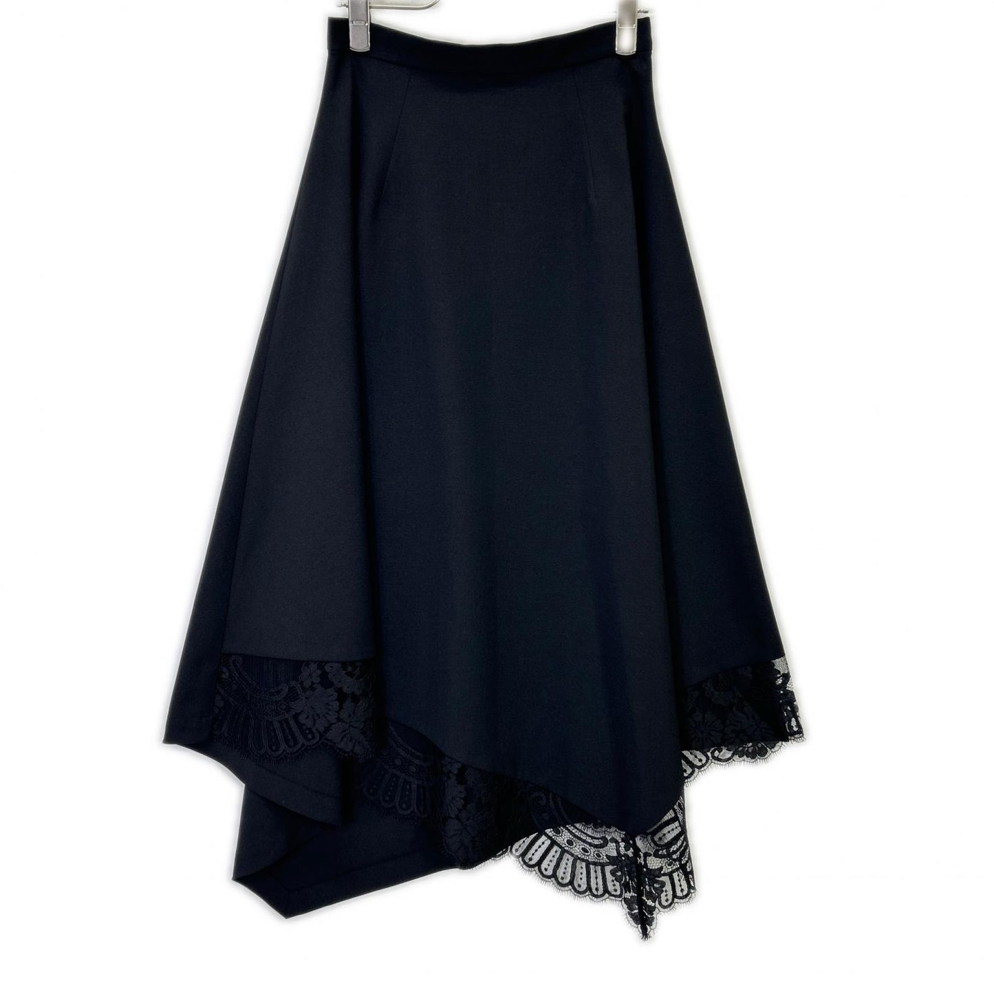 AKANEUTSUNOMIYA アカネウツノミヤ STUDIOUS別注 SAO-FSK101-3002 ブラック lace hem skirt/レースヘムスカート スカート