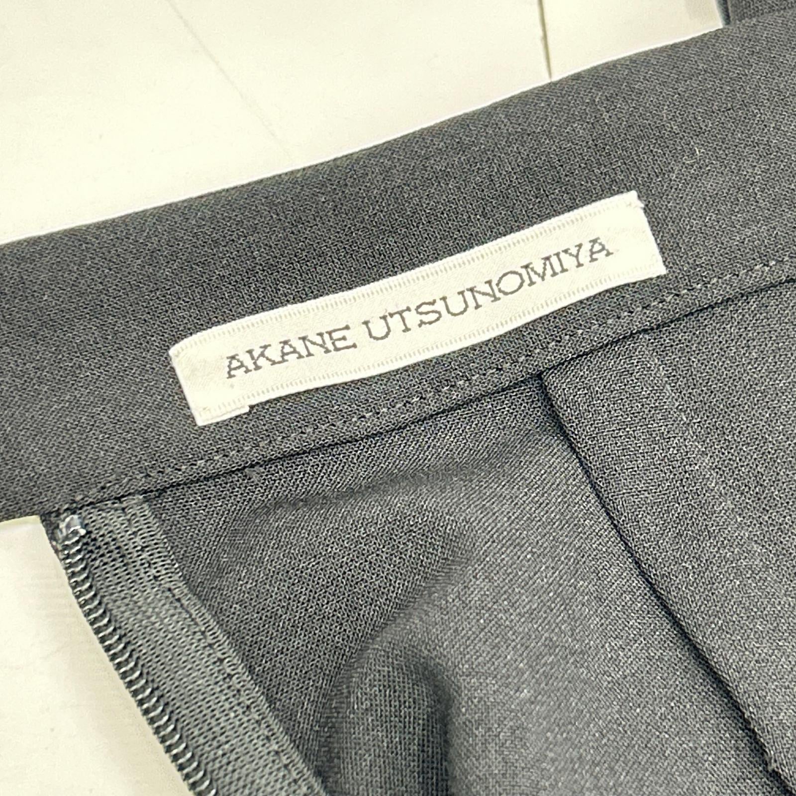 AKANEUTSUNOMIYA アカネウツノミヤ STUDIOUS別注 SAO-FSK101-3002 ブラック lace hem skirt/レースヘムスカート スカート