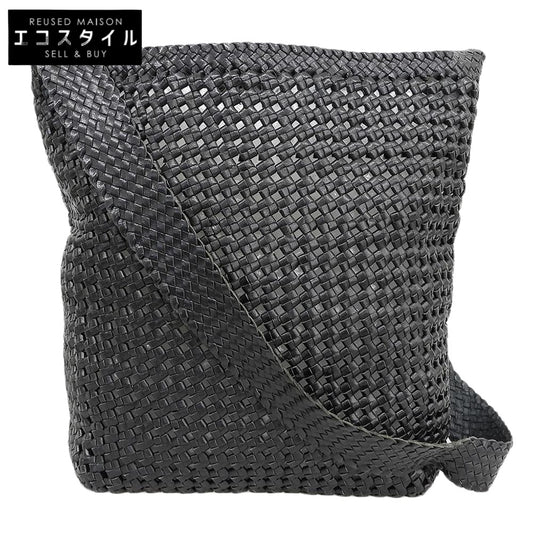 REN Ren Goatskin Goat Mesh Box Shoulder Bag Women's Black Shoulder Bag - Excellent Condition